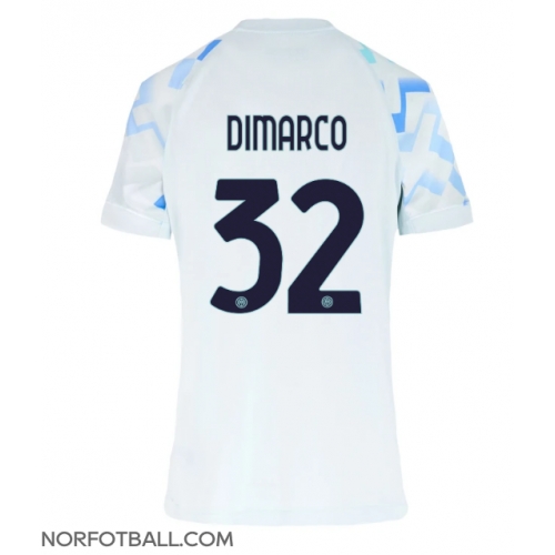 Billige Fotballdrakt Inter Milan Federico Dimarco #32 Replika Bortedrakt Dame 2025-26 Kortermet Billige Fotballdrakt Inter Milan Federico Dimarco #32 Replika Bortedrakt Dame 2025-26 Kortermet